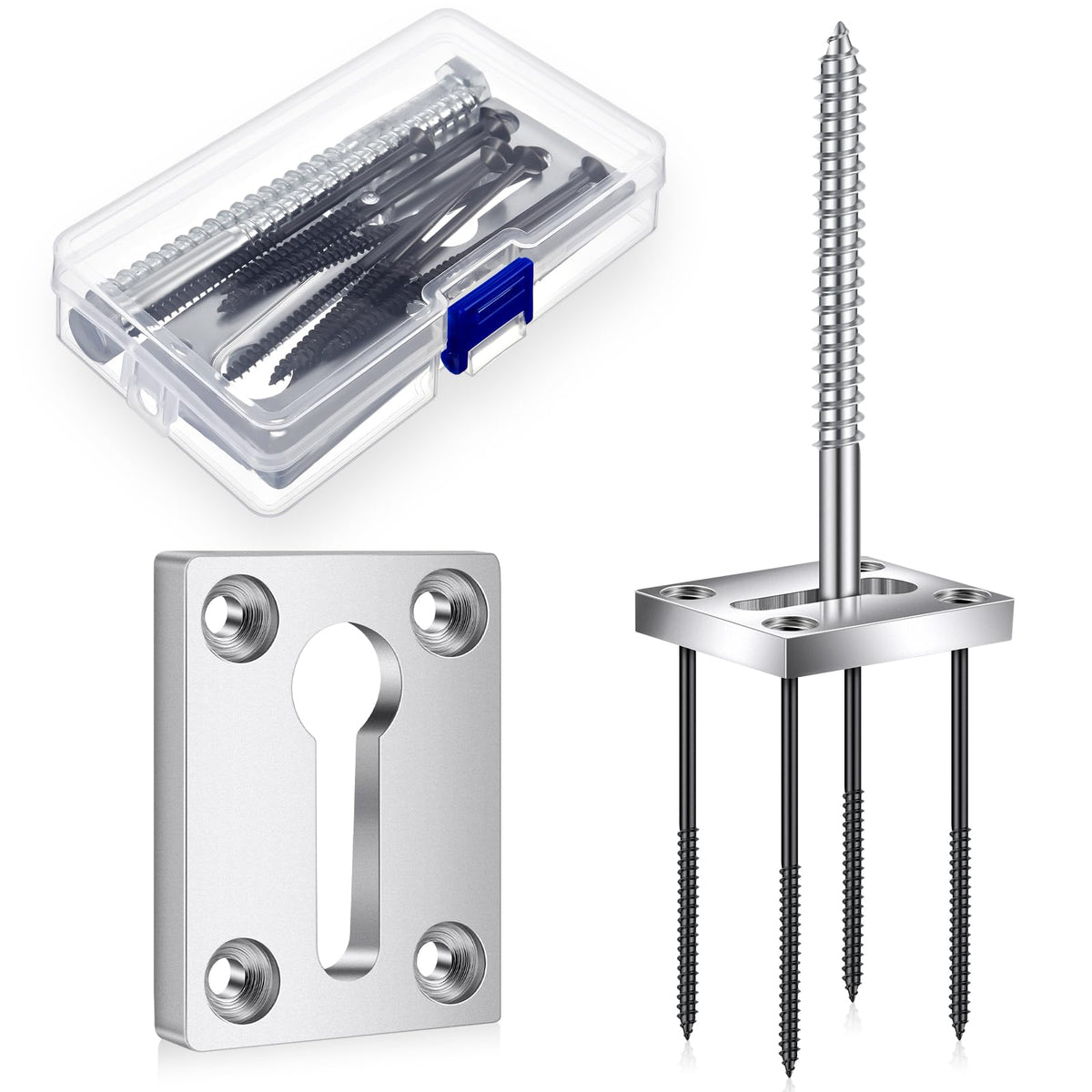 Shimeyao steel slider enables hidden, stable post mounting.