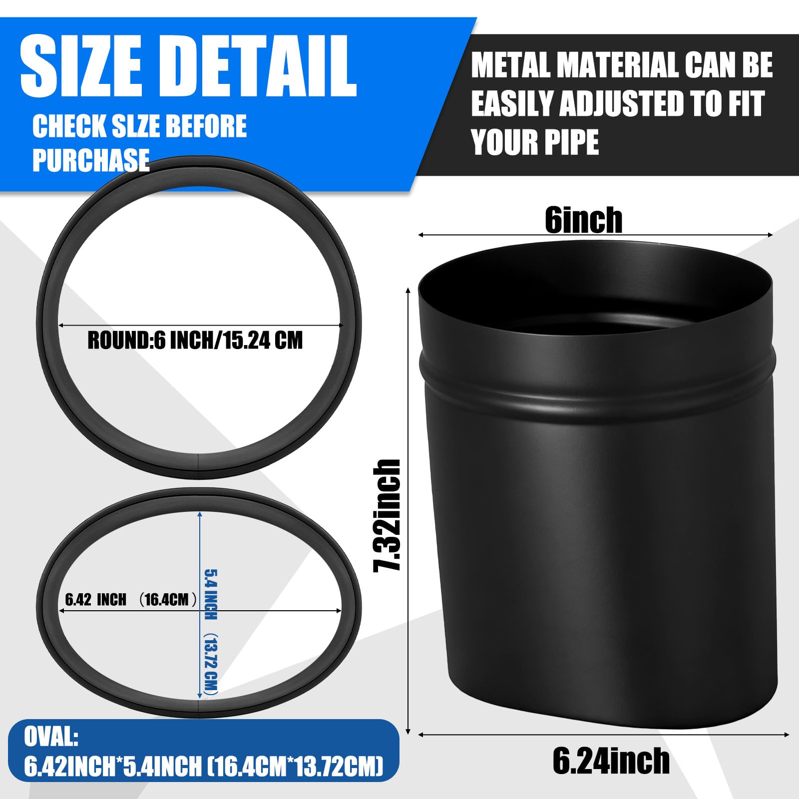 Shimeyao steel dryer vent adapter withstands heat for durable ventilation