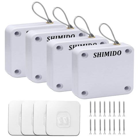 SHIMIDO door closer in retractable pull action with 1000g strength for secure closure