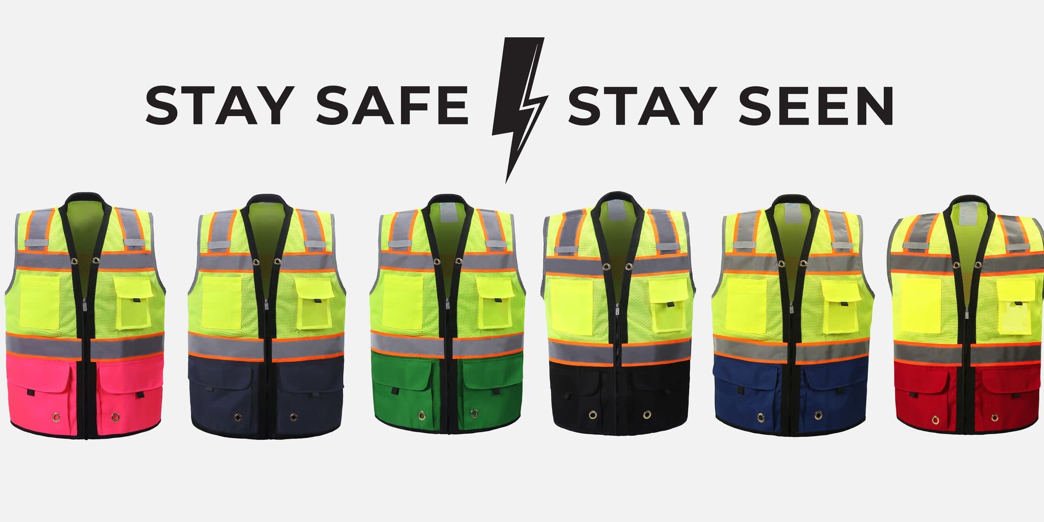 Shine Bright Safety Vest meets ANSI Class 2 Type R visibility standards