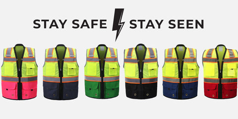Shine Bright Safety Vest meets ANSI Class 2 Type R visibility standards