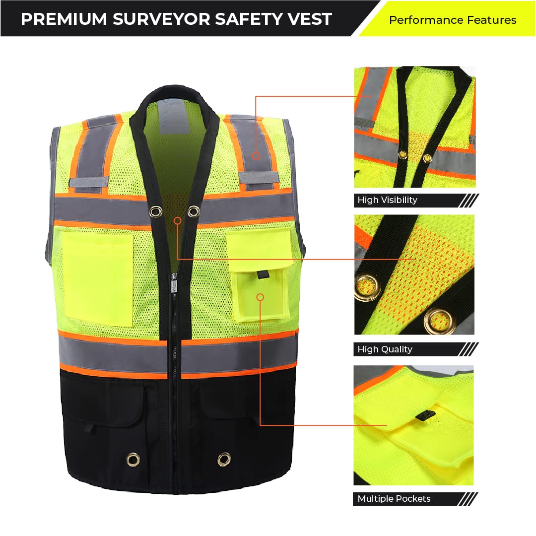 Shine Bright vest showing reflective straps for enhanced low-light visibility