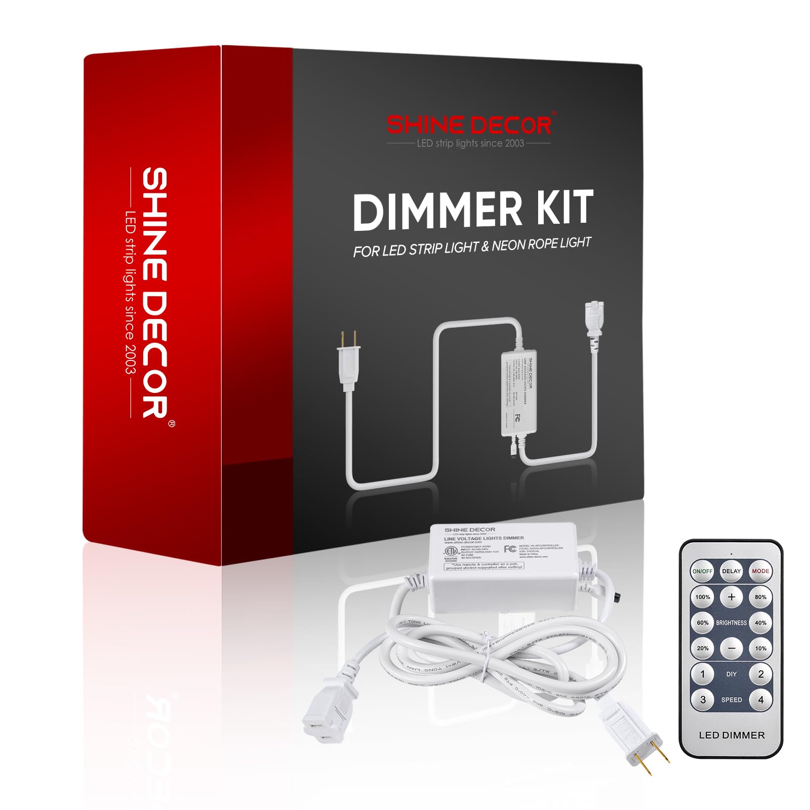 Shine Decor dimmer remote pack enables convenient control of LED lights