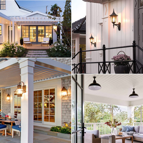 SHINE HAI dusk-to-dawn bulbs illuminate garden paths for safe evening visibility.