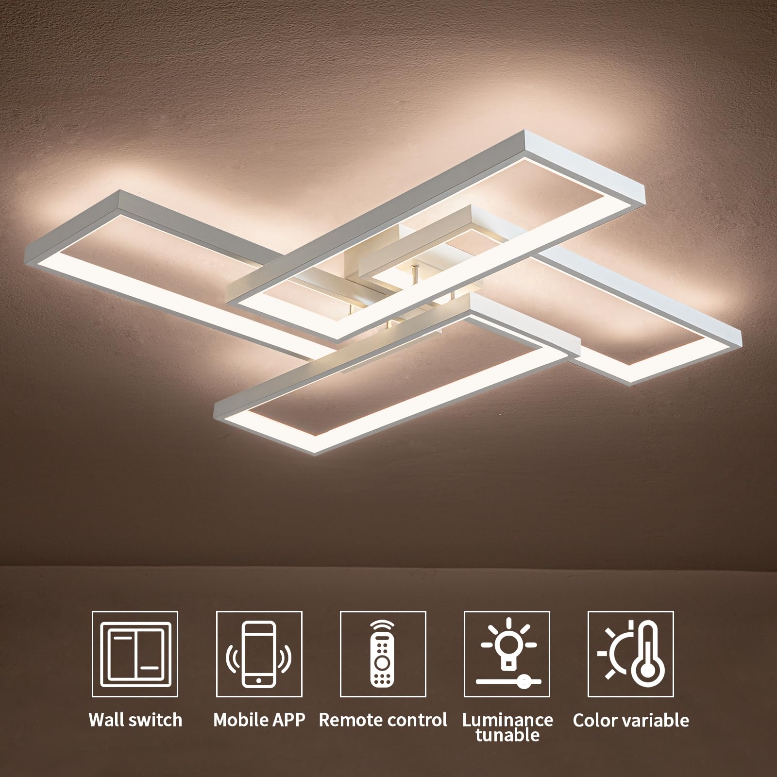 Shine LUEST bedroom and living area light for comfortable evenings.