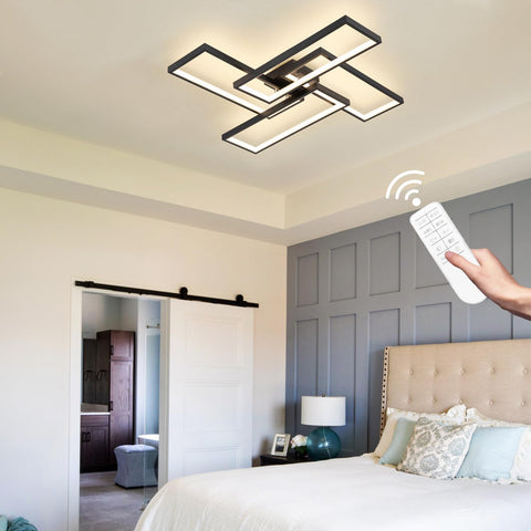 Shine LUEST black ceiling light ideal for bathroom and balcony spaces