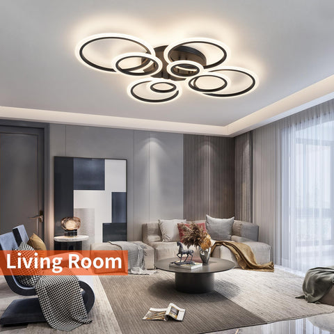 Shine LUEST dimmable ring chandelier offering 3000-6000K color temperatures.