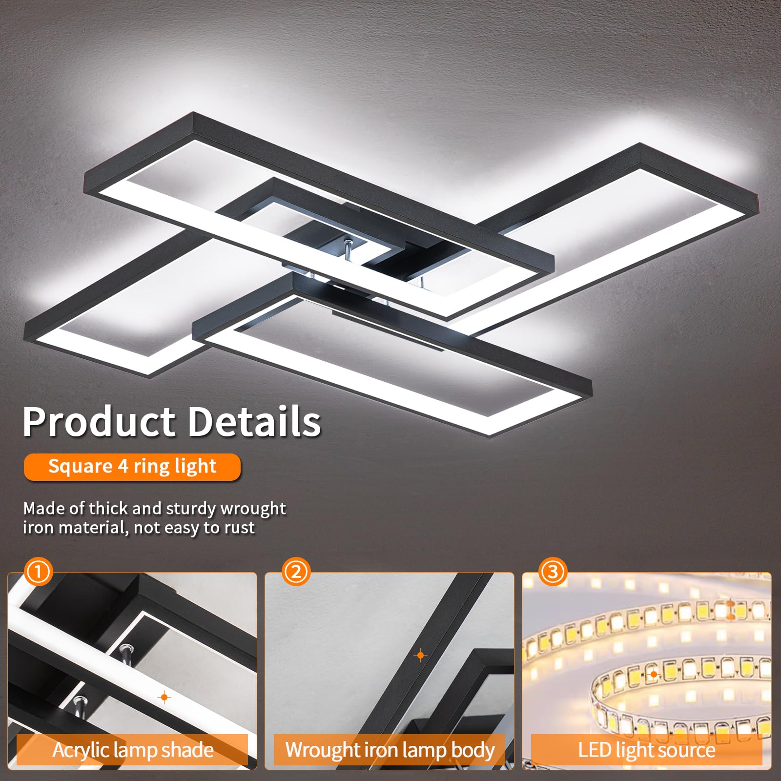 Shine LUEST flush-mount installation is quick and tool-free