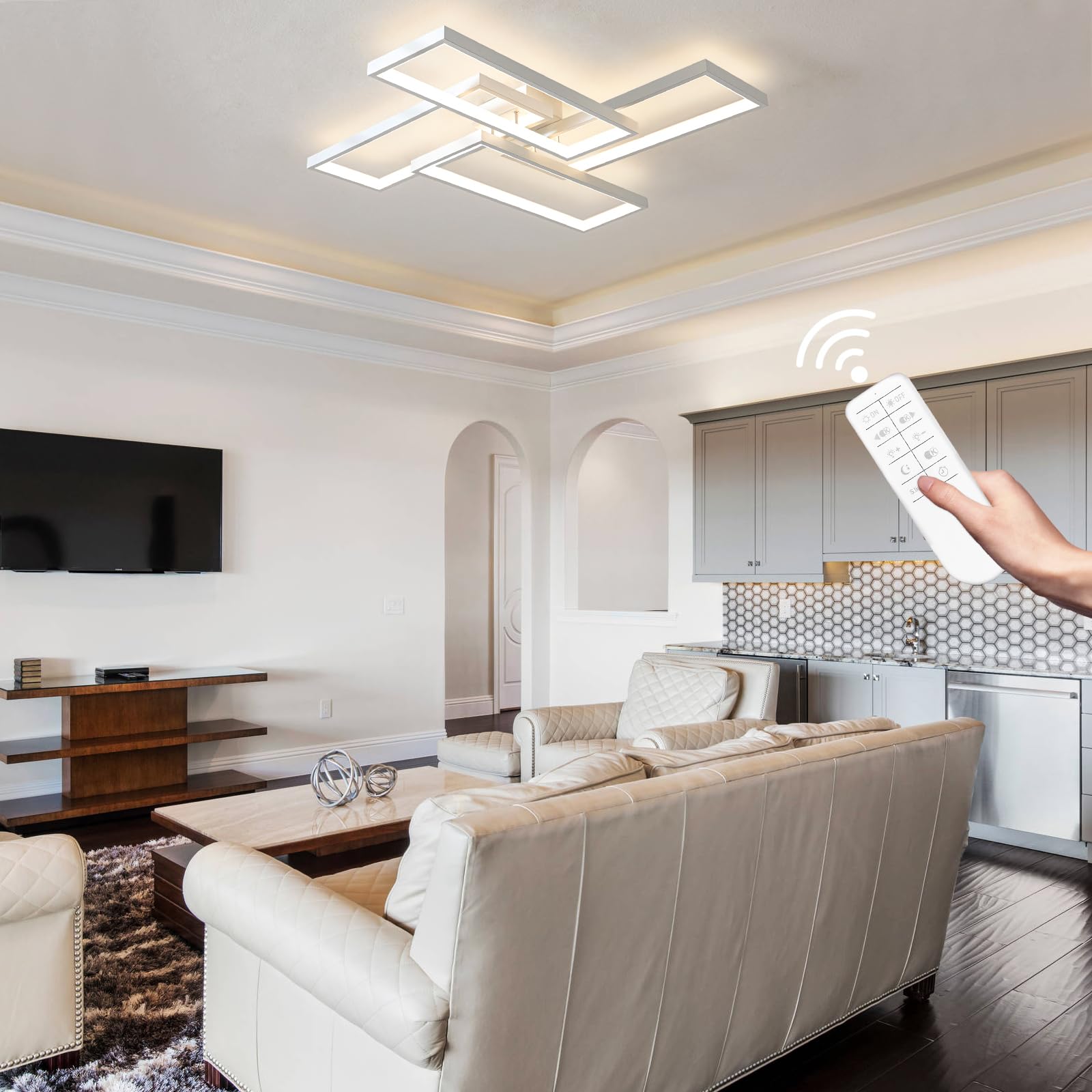 Shine LUEST hallway ambient light creates welcoming illumination.