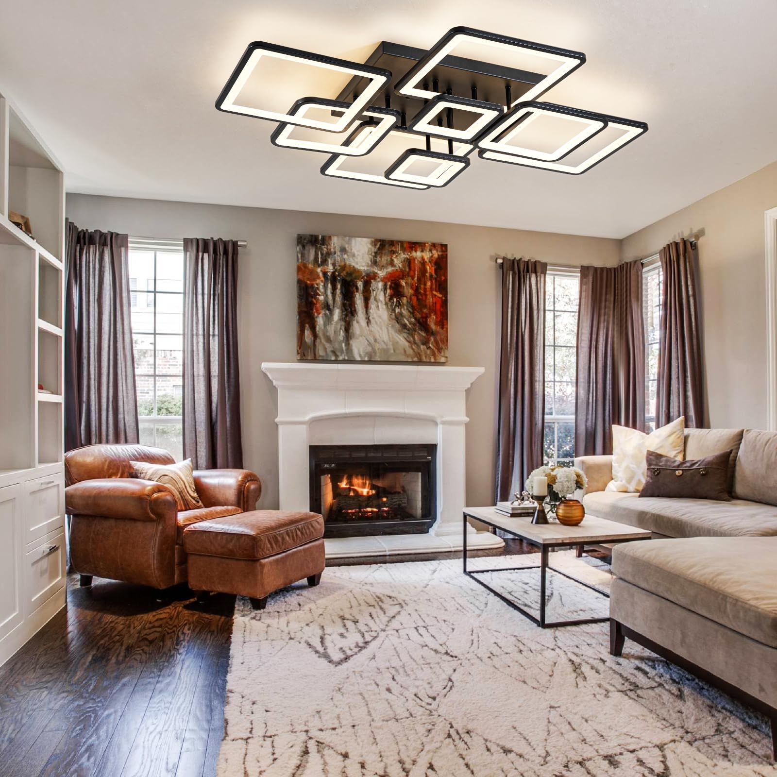 Shine LUEST low-profile fixture blends seamlessly with ceilings.