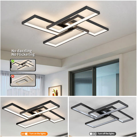 Shine LUEST modern black fixture suits bedrooms and kitchens