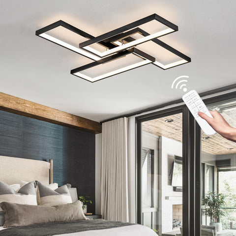 Shine LUEST square ceiling light with simple design enhances modern interiors