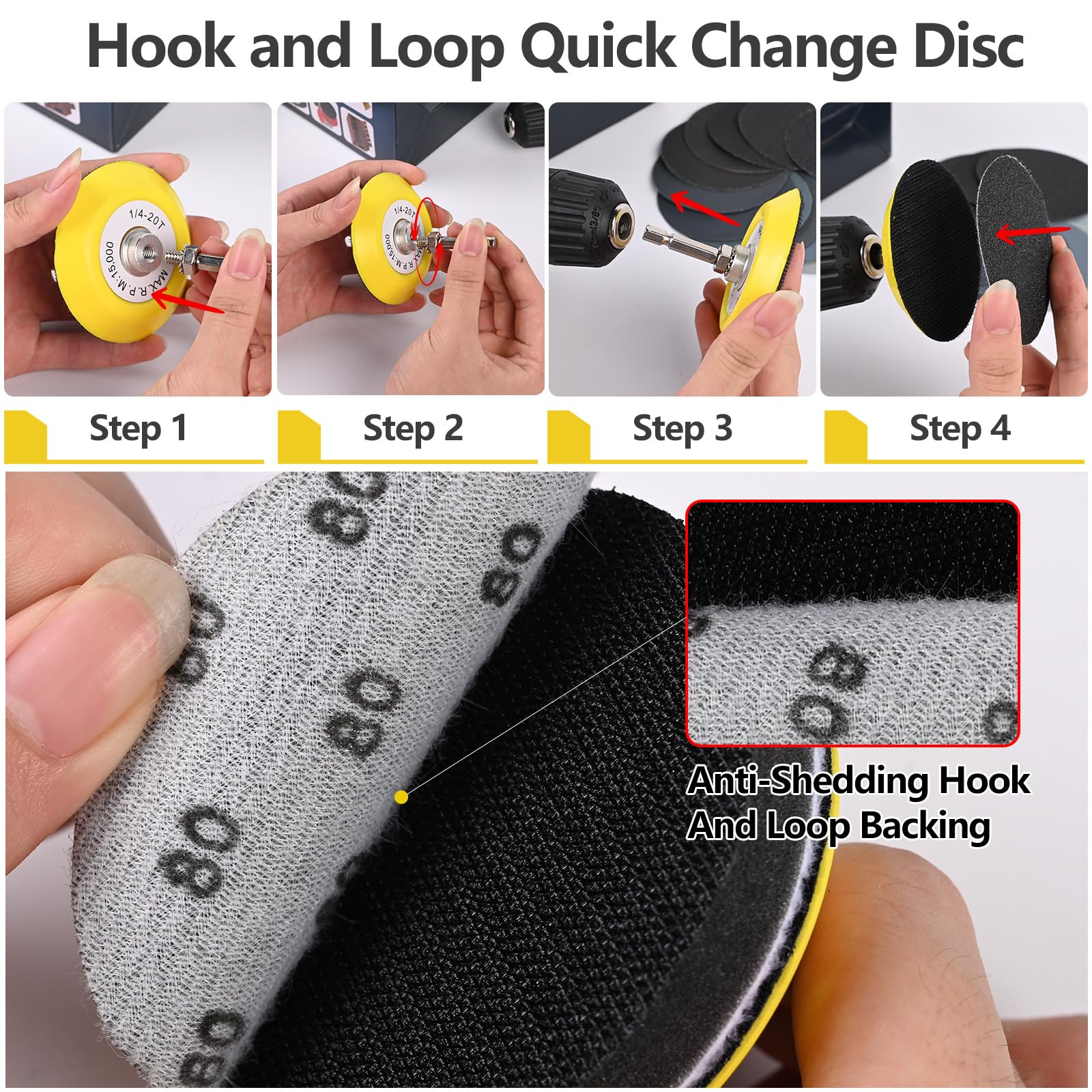 Shineboc color coded sponge pads guide cutting, smoothing, and polishing stages