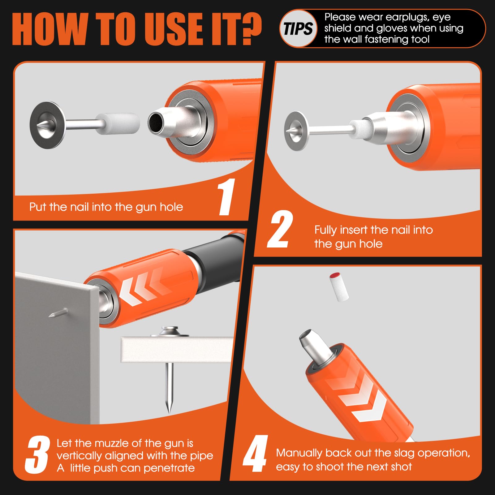 Shineeshi nail gun kit ideal for drywall and light construction tasks