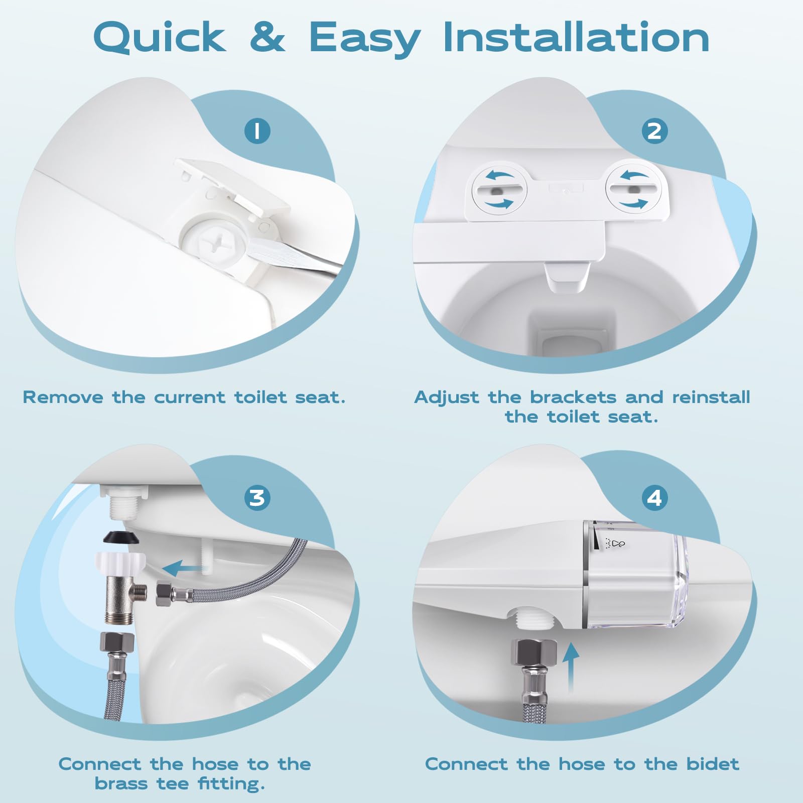 Shineforu ultra-thin mounting area demonstrates broad toilet compatibility