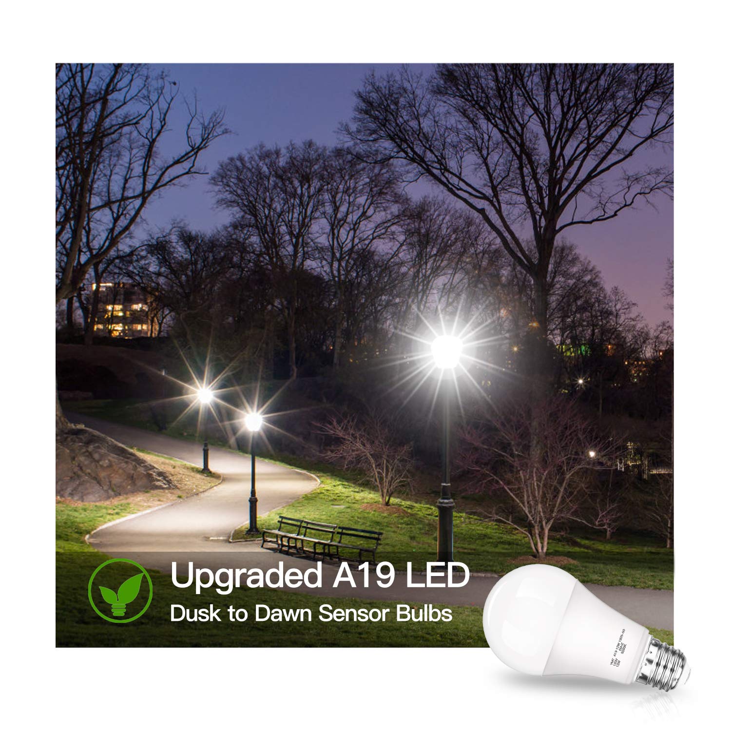 SHINE HAI 1200 lumens light a garden path with even coverage.