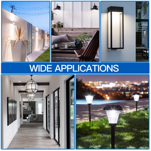 SHINE HAI E26 base bulbs are easy to install in any fixture.