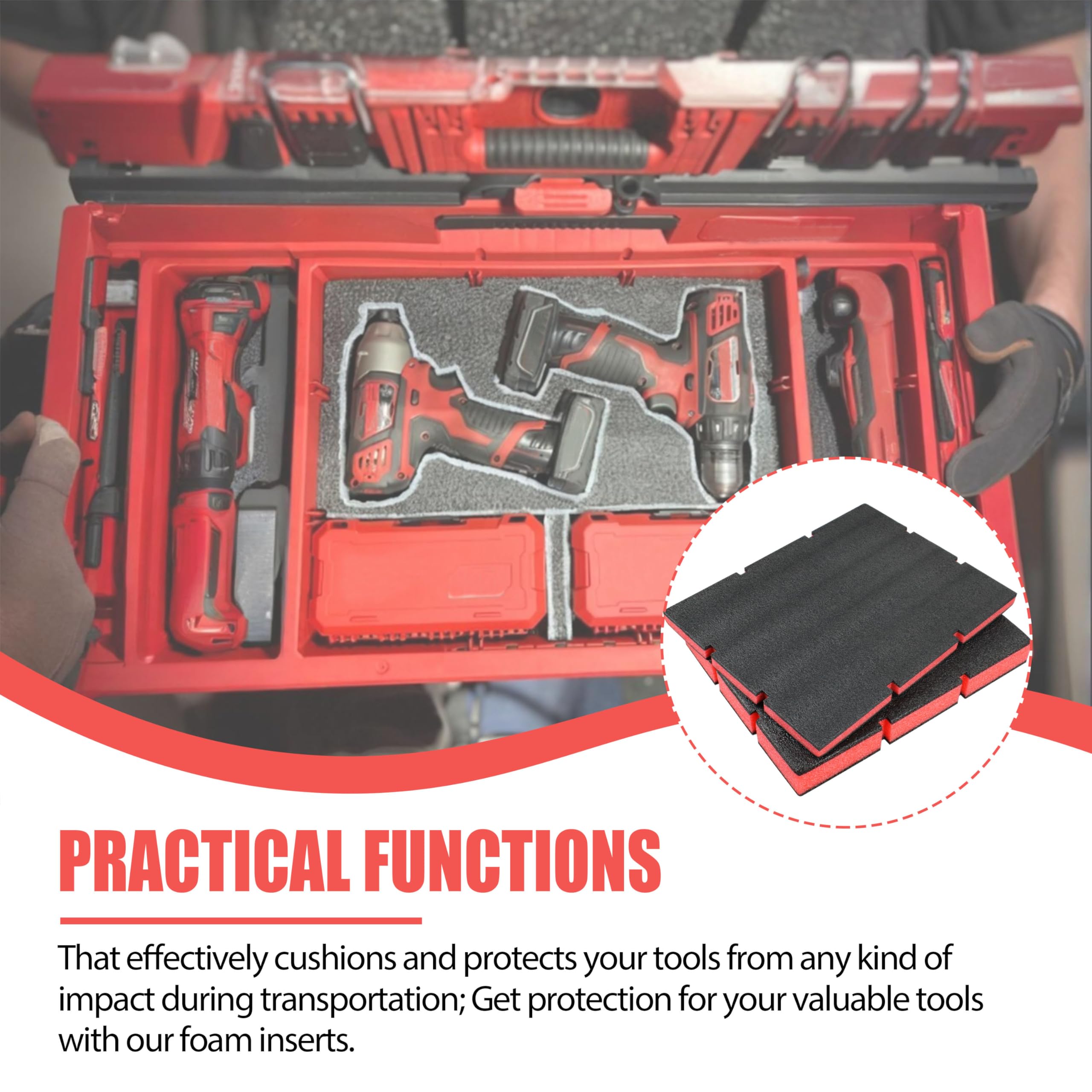 Shinelan foam protection prevents tool damage during transport and handling