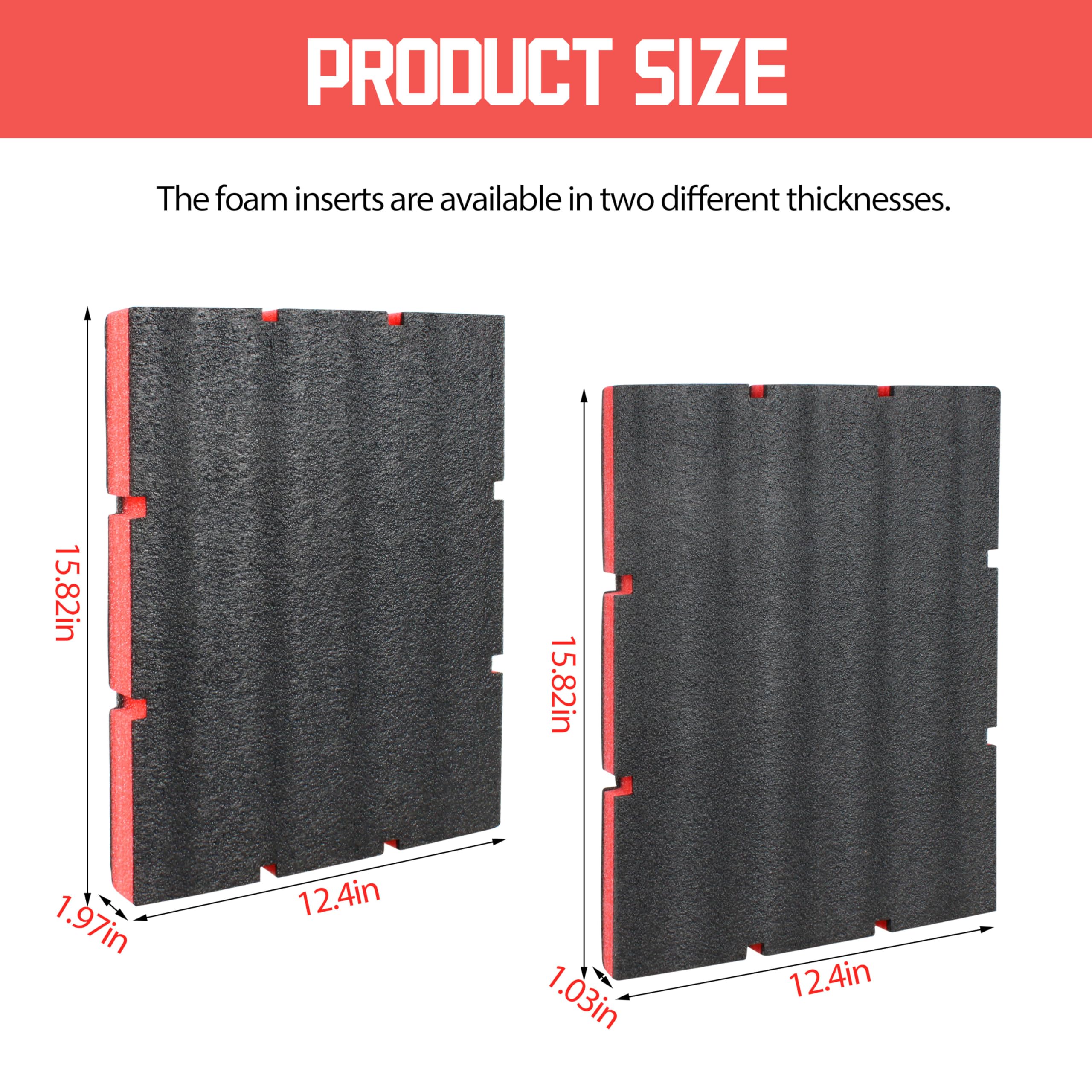 Shinelan foam insert with dense padding cushions tools for safer storage