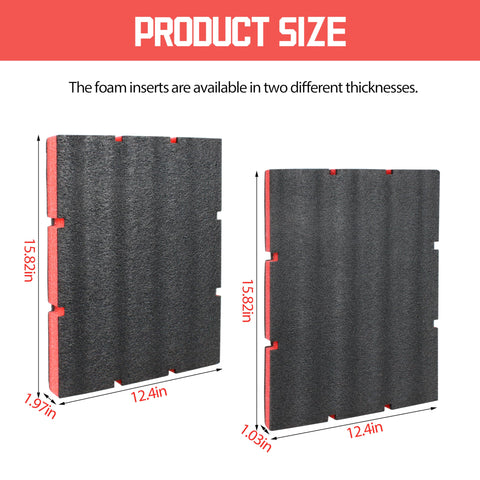 Shinelan foam insert with dense padding cushions tools for safer storage