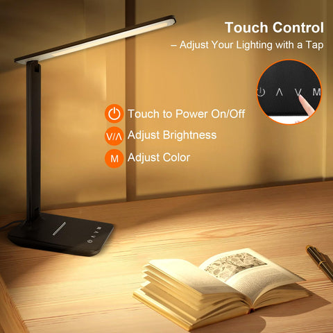 Shinelife touch-control lamp provides quick brightness and color changes.