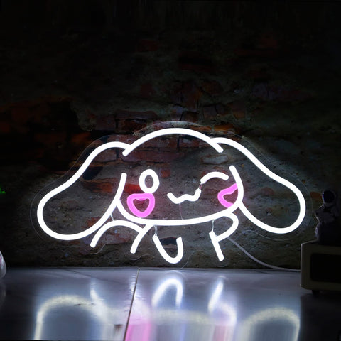 SHINEMYWAY Cinnamoroll neon light features energy-saving LEDs for long-lasting operation.
