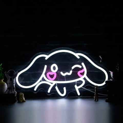 SHINEMYWAY Cinnamoroll neon sign offers child-friendly safety and portable USB power.