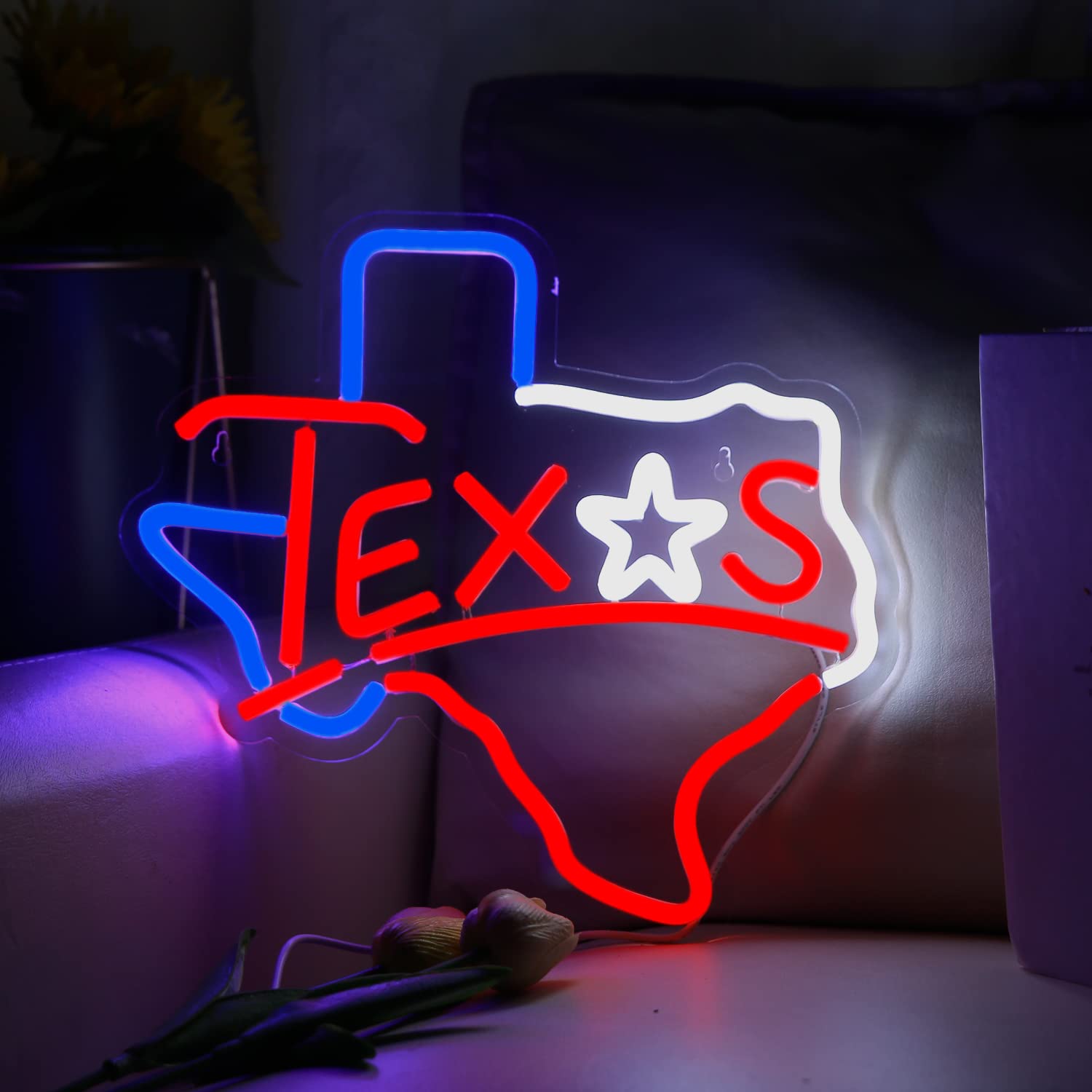 SHINEMYWAY Neon sign on acrylic backboard ensures clean, easy installation.