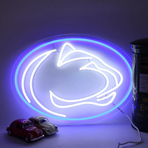SHINEMYWAY Pen State neon sign bedroom decor with glow