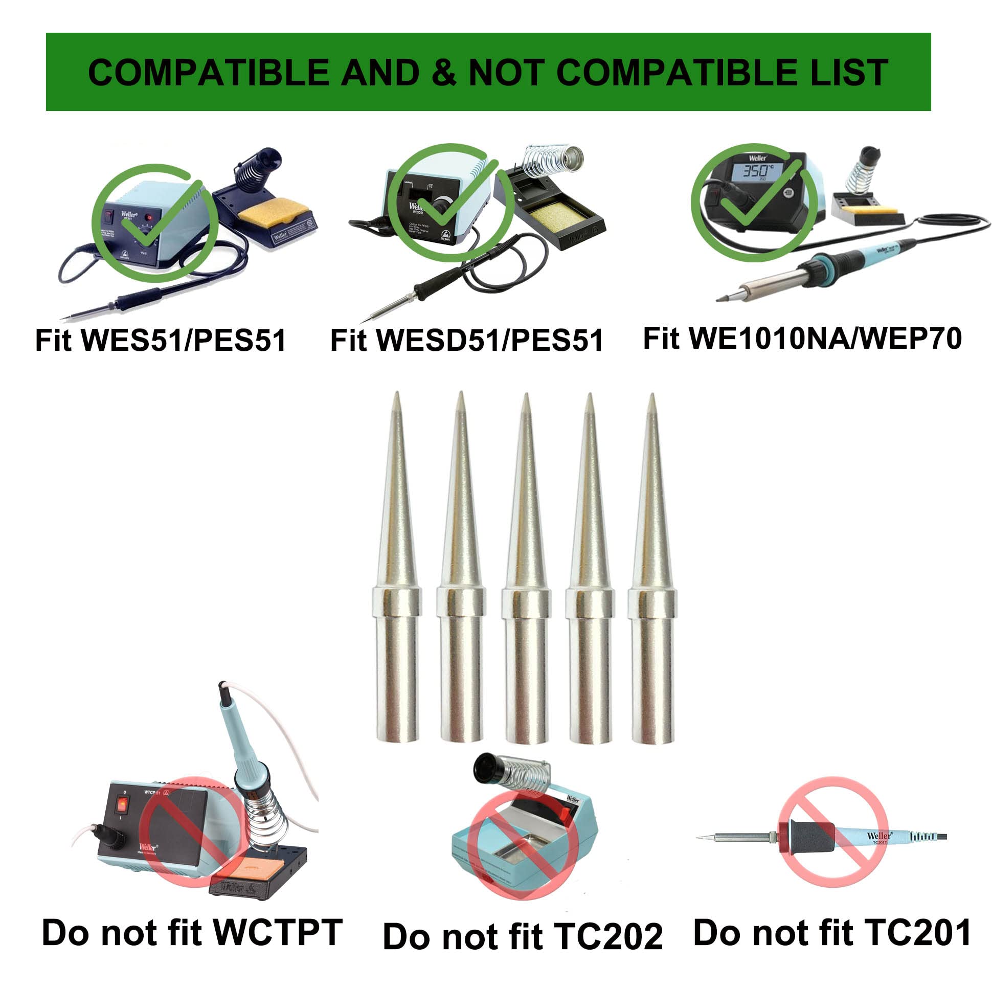 ShineNow ET tips in various sizes for different joints.
