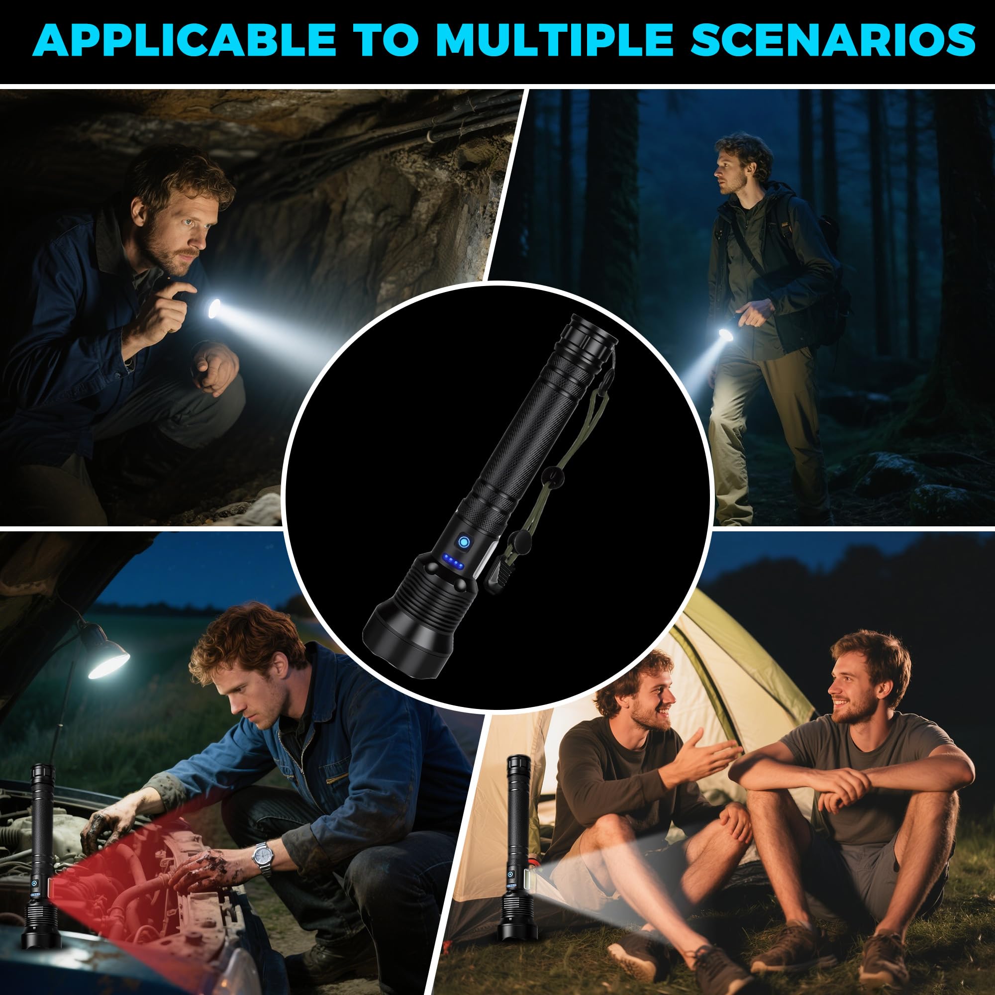 ShineRover camping and hiking flashlight with versatile modes