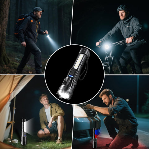 ShineRover four-pack setup ideal for camping, home, and emergency lighting.