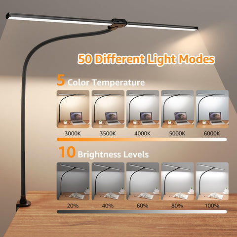 ShineTech architect task lamp with flexible arm for precise drafting