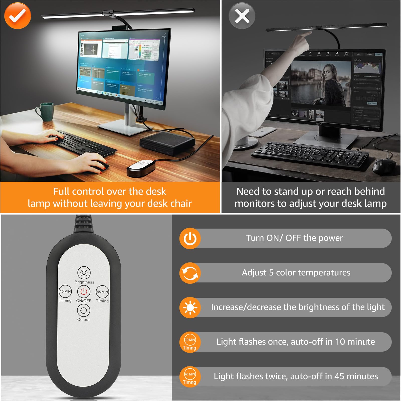 ShineTech desk lamp features 360-degree adjustability for versatile lighting