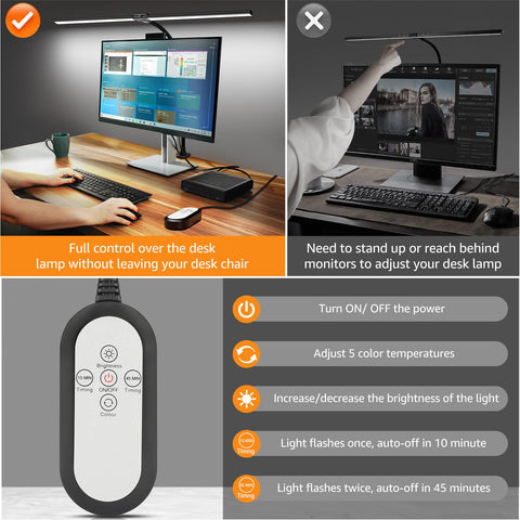 ShineTech desk lamp features 360-degree adjustability for versatile lighting