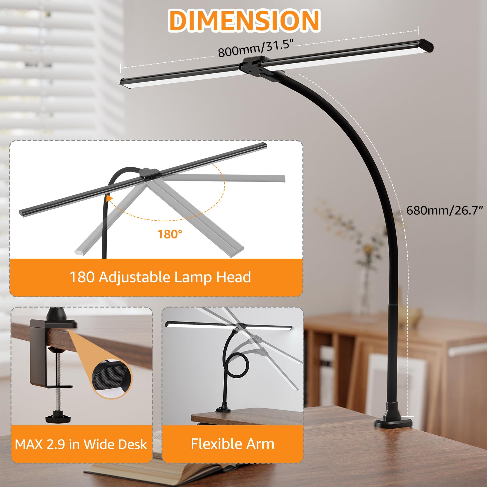 ShineTech desk lamp delivers up to 50,000 hours of reliable service