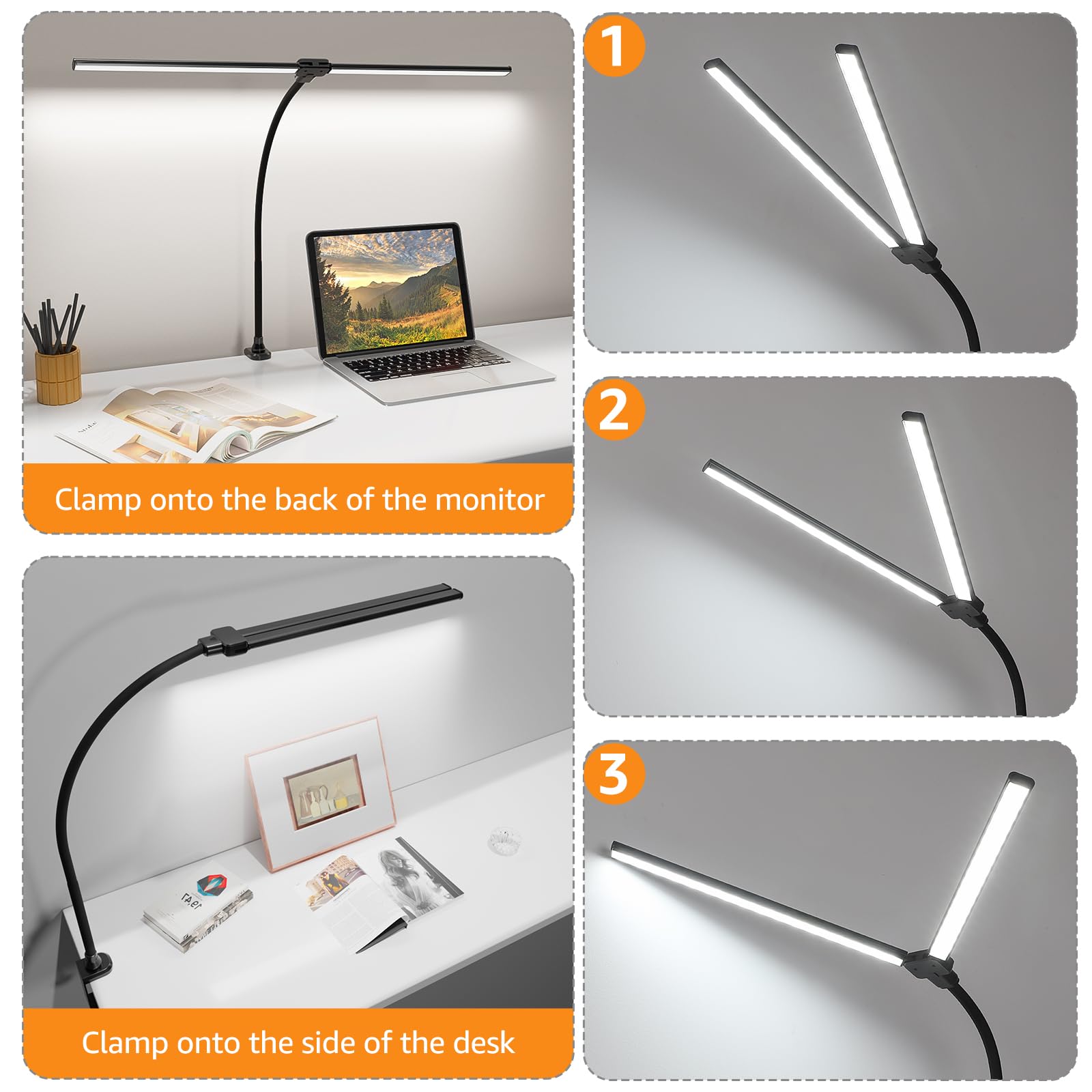 ShineTech desk lamp includes auto-off timer for safe nighttime use