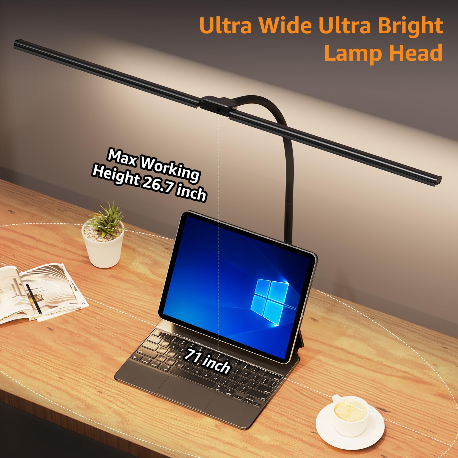 ShineTech desk lamp remembers last settings for quick setup