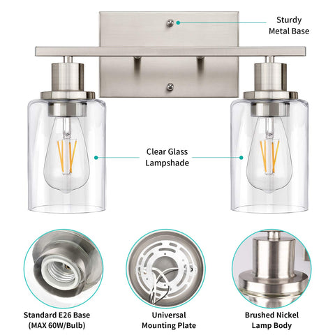 ShineTech living room vanity-style light adds ambient brightness.
