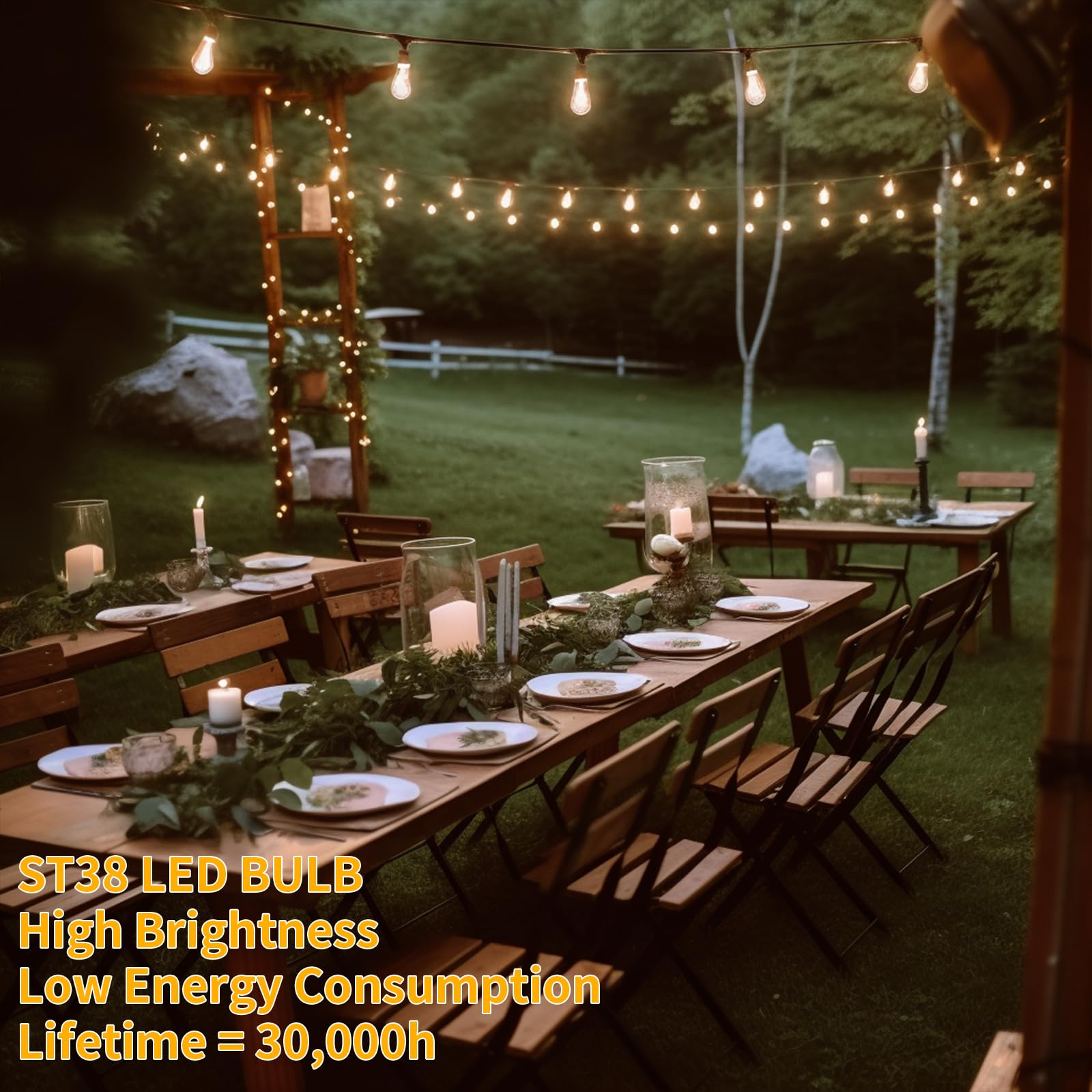 ShineU weatherproof outdoor lights withstand rain and wind for year-round use.