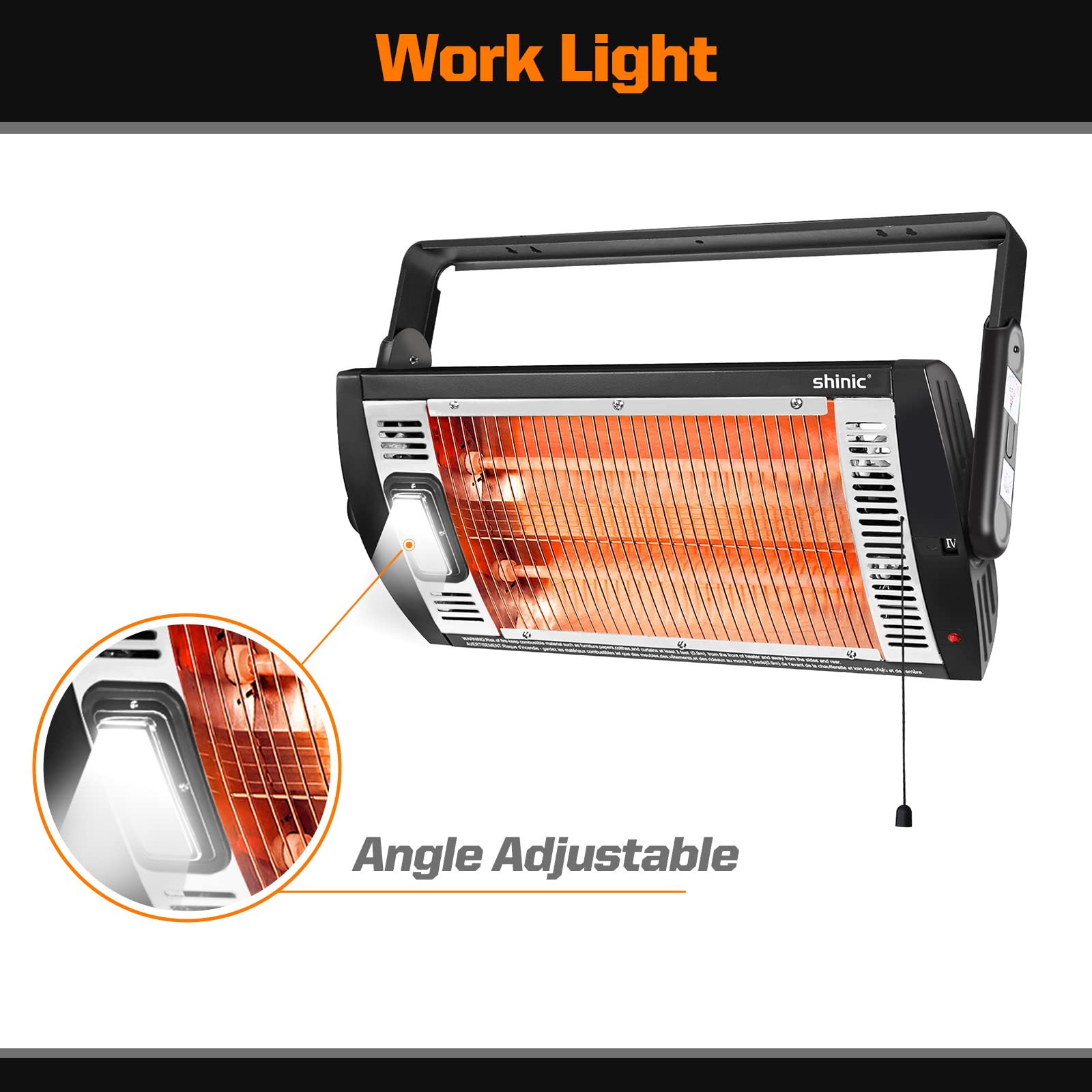 Shinic five-mode settings offer customizable comfort for large spaces.