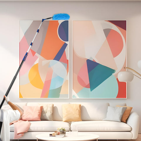 Shinming cobweb duster reaching ceiling corners for quick dusting