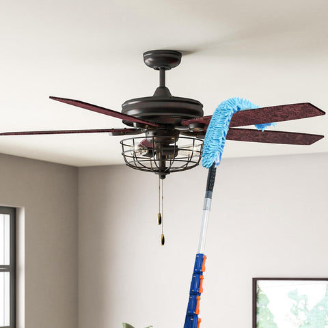 Shinming pole used for light bulb replacement at a ceiling fixture