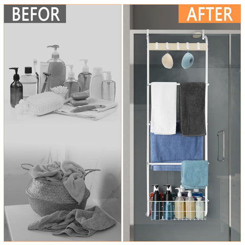 Versatile storage for towels, blankets, coats, and accessories.