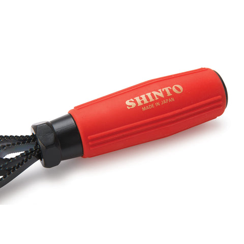 Shinto Saw Rasp 200mm non-clog design minimizes jams during wood shaping.