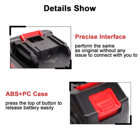 SHINTYOOL 21V battery compatibility chart highlights broad tool support