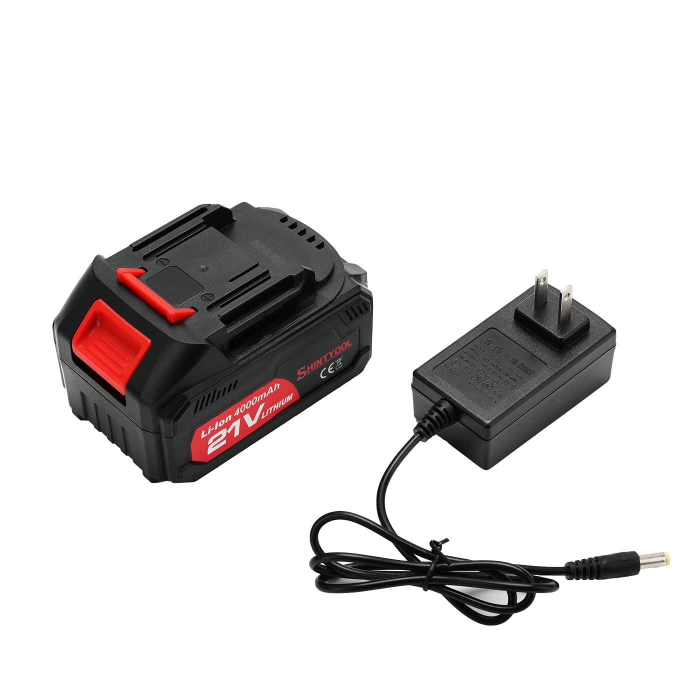 SHINTYOOL 21V battery product shot showing compact power for cordless tools