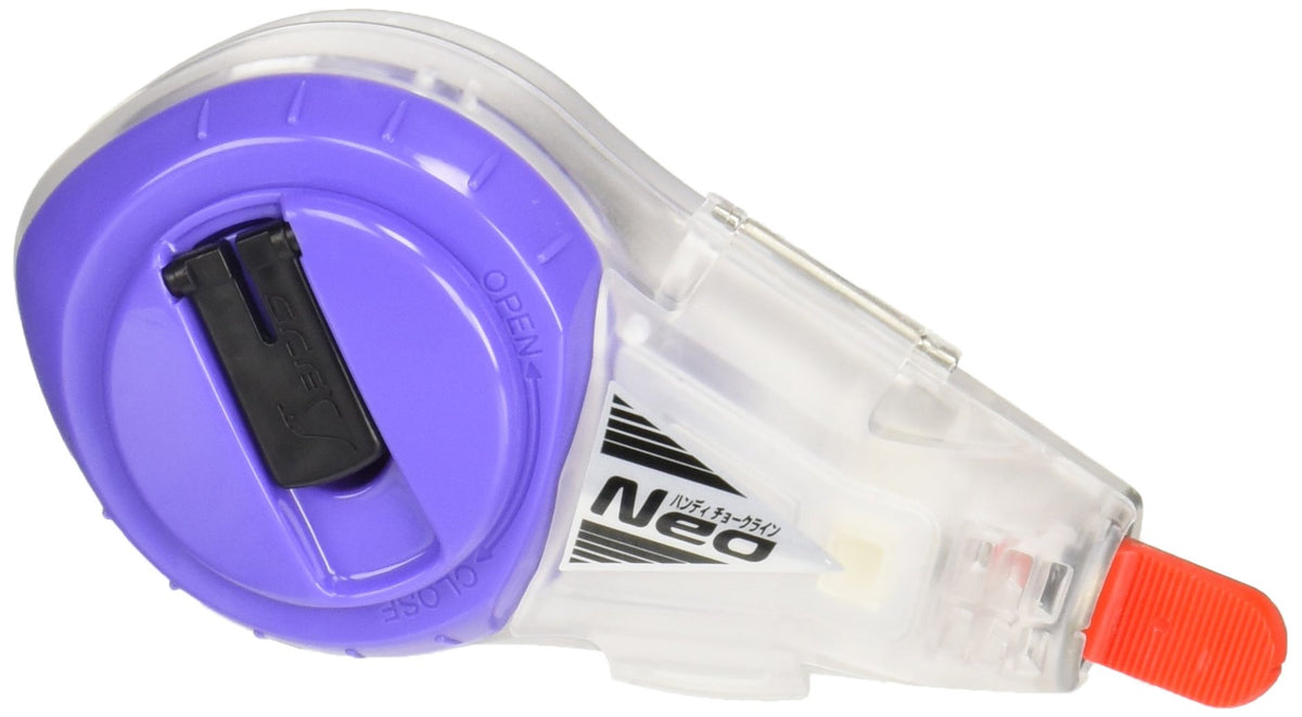 Shinwa Chalk Line Neo with open tank for quick chalk refills on site.