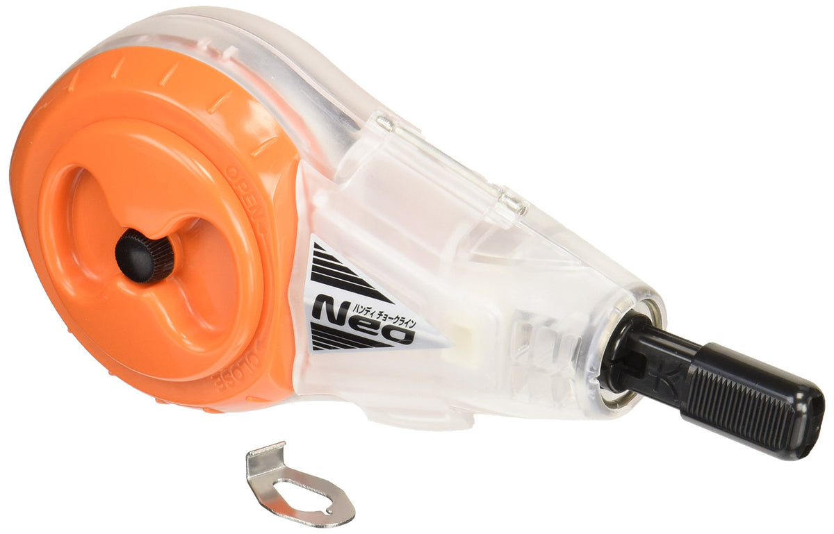 Shinwa Sokutei Neo Handy Chalk Line in orange for quick, precise layout marks.