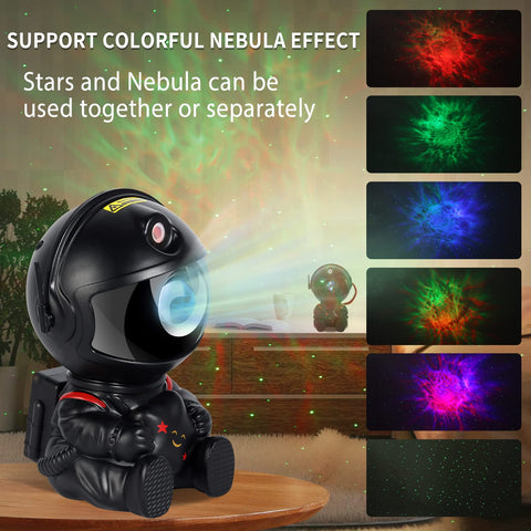SHJQJJLBCQ Astronaut Nebula Star Light 360-degree head rotation offers flexible angles.